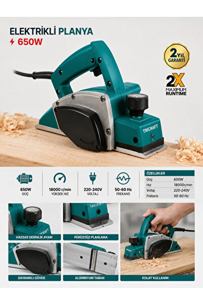 Tricraft ELEKTRİKLİ PLANYA