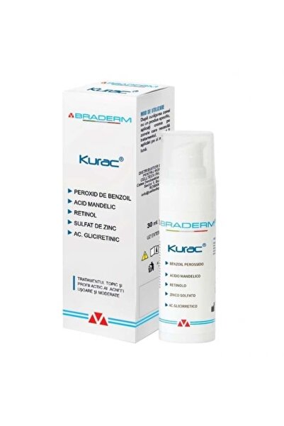 Braderm Kurac crema pentru tratamentul acneei, 30 ml,