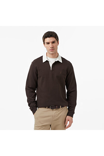 Nautica Erkek Kahverengi Regular Fit Sweatshirt