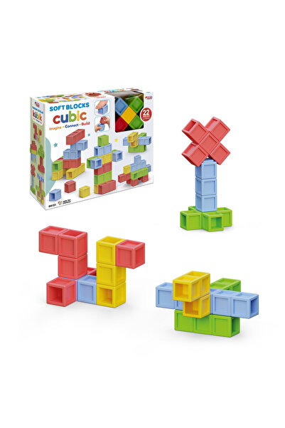 DEDE Yumuşak Bloklar Kübik 22 Parça / Soft Blocks Cubic 22 Pieces