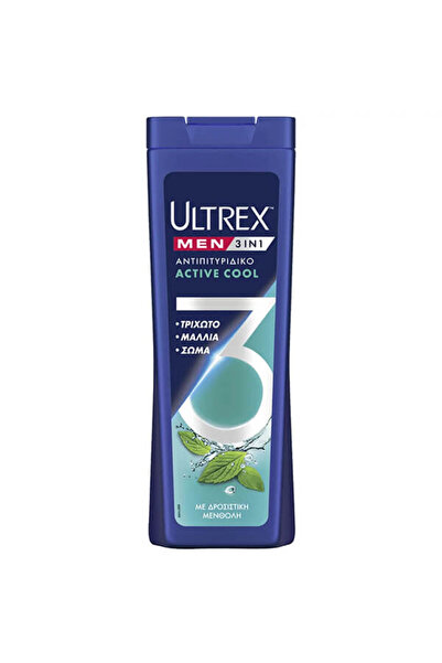 ULTREX ΣΑΜΠΟΥΑΝ 3in1 360ml - (ACTIVE COOL)