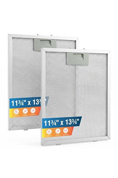 Duravel 11 3/4 x 13 3/4 inch 3-Layer Aluminium Grease Cooker Range Hood Filte...