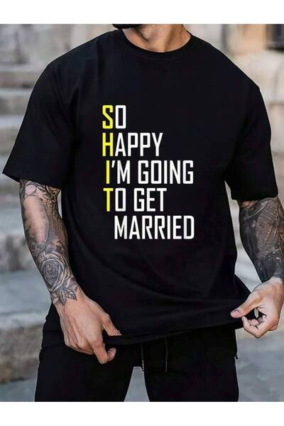 45 BPM 100% Cotton Funny Sarcastic Groom Bride Engagement Wedding Men's Black Vacation Crew Neck Short Sleeve Holiday T-Shirt Summer Tee