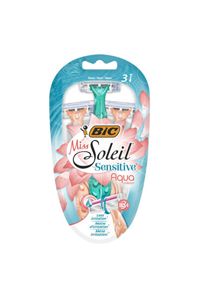 Bic ΞΥΡΑΦΑΚΙΑ MISS SOLEIL (3τεμ.) - (SENSITIVE) (AQUA COLOURS)