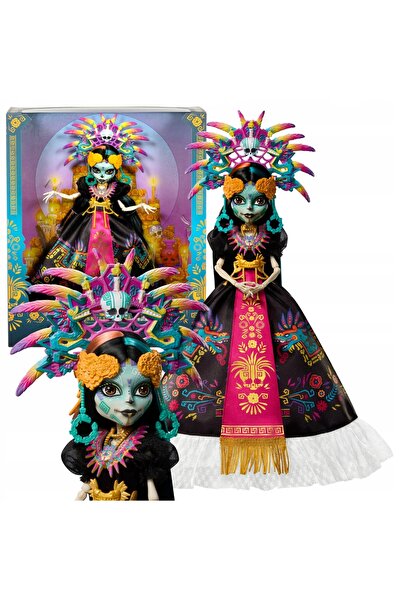 Mattel Interactive LALKA SKELITA CALAVERAS ZIUA MORTELOR 2025 Z AZTECKIMI ACC...