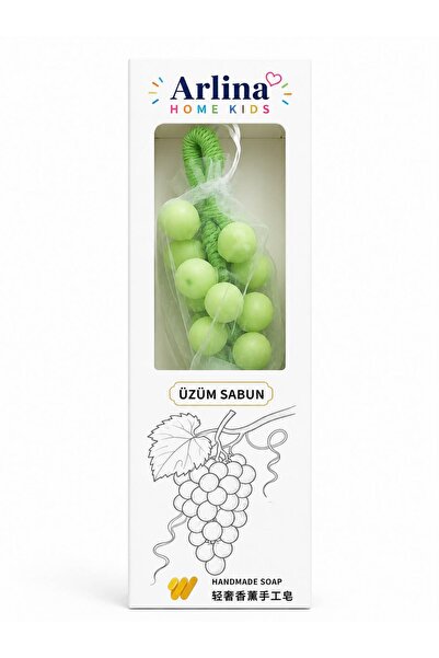 Arlina Home Kids Natural Handmade Scented Grape Soap Green