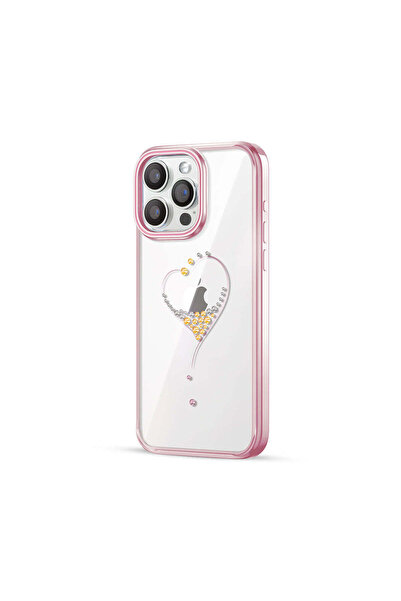 Kingxbar Husă compatibilă cu iPhone 14 Pro Max, policarbonat, Auriu - auriu roz