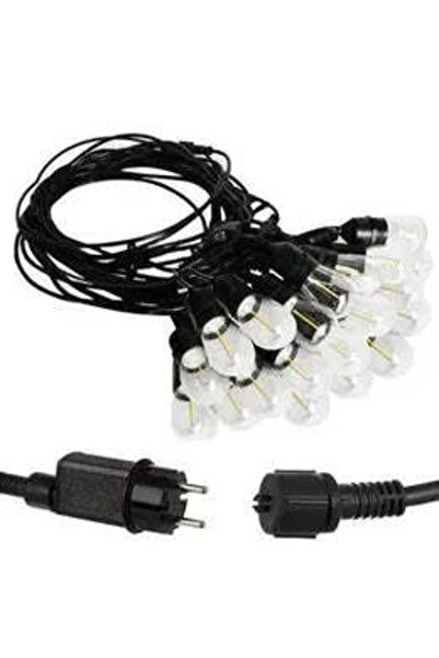 Promagg Ghirlandă luminoasă de exterior, 5 metri, 10 becuri, interconectabilă, IP65