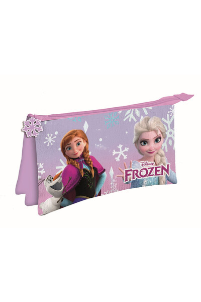 Disney Frozen Зимна магия несесер за моливи с 3 отделения 22 см