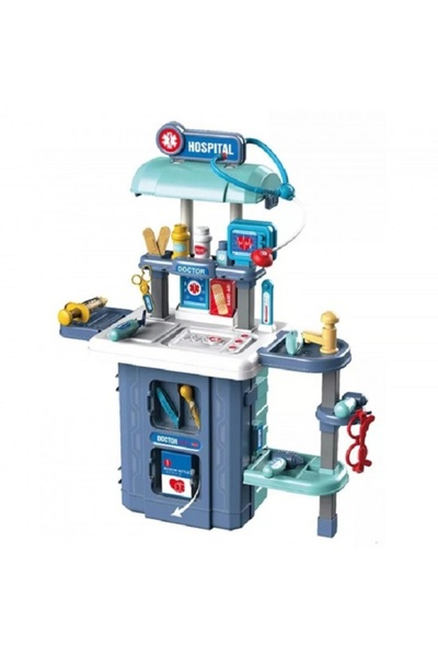 Noname Joc de rol Doctor 3 in 1 in valiza, Spital cu 38 elemente, lum...