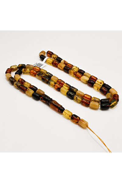 Generic Brand Mackintosh Amber Rosary – 69 Beads 7-9mm Multicolor Barrel Pray...