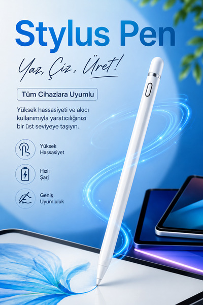 Zineets Dokunmatik Kalem Tüm Cihazlara Uyumlu Tablet Telefon Için Çizim & Yaz...