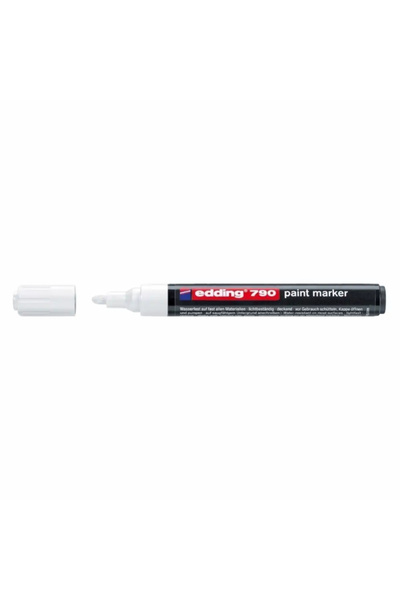 Edding Marker permanent cu vopsea 790, alb, 10 buc/cut