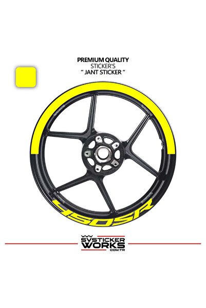 ARONA Cfmoto 450Sr Wheel Rim Strip – Half Rim Covering & 450Sr Lettering Stic...