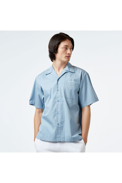 Carhartt WIP S/S Link Script Erkek Mavi Gömlek