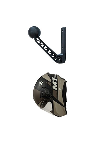 OEM Suport cască motocicletă, montare pe perete, negru, dimensiuni 20x15x5cm