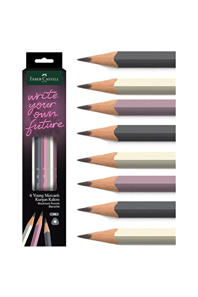 Faber-Castell Yayınları Shakkk Faber-Castell Young Coral Pencil Hb Triangle 6...