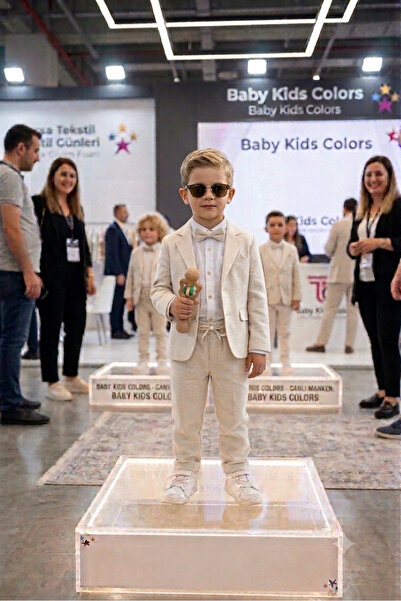 baby kids colors Costum cu jachetă casual din in cu flori/cămașă, pantaloni, ...