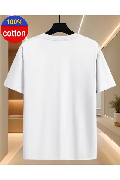 EURO CODE Men's T-Shirt, 100% Cotton, Printed T-Shirt, Crew Neck, Short Sleeve, Geometric Pattern, Casual Wear, Modern Design.