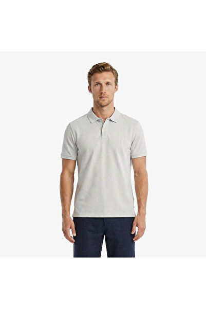 Nautica Erkek Gri Regular Fit Polo Yaka T-Shirt