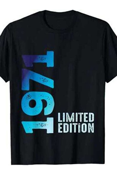 9JY تي شيرت رجالي رائع من طبعة Limited Edition 1971 بأكمام قصيرة ورسومات جراف...