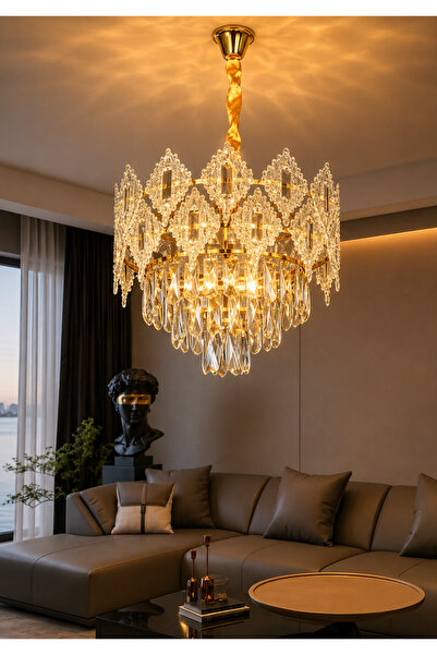 Generic Brand Pure Crystal Diamond Chandelier Supports Dimmer European Style