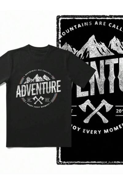 9TAY Coolmind YA006 100% Cotton Adventure Print T Exclusive Big Size Graphic ...