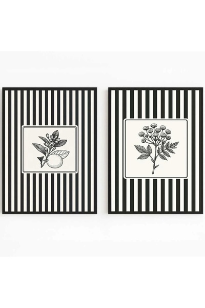 OEM Set de 2 tablouri decorative din MDF/lemn masiv, 2x50x70 cm, design moder...