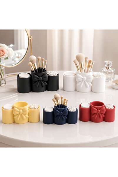 MYE TEKNOLOJİ 3D Printing Bowknot Design Makeup Brush Holder and Cosmetic Org...