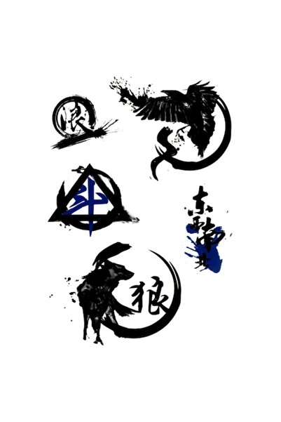 FlashTattoosRomania Tatuaj temporar, Tatuaje Flash România, Simboluri cu lupi...