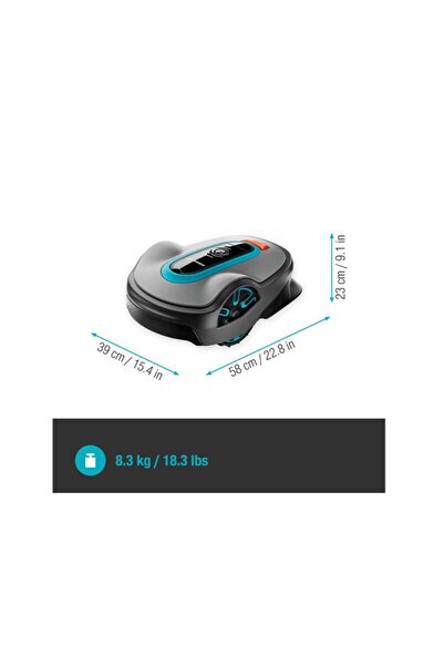Gardena 19702-72 Smart Σετ Router με Ρομποτική Χλοοκοπτική Sileno Life 1000
