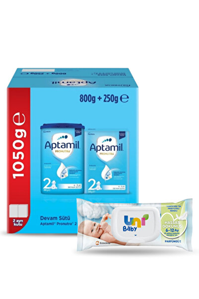 Aptamil 2 Pronutra Devam Sütü 1050 gr (Islak Mendil Hediyeli)