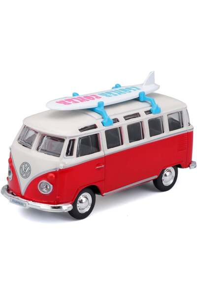 Maisto Rulota Maisto, Volkswagen T2, Weekenders, Rosu