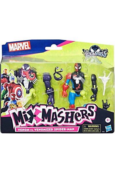 Marvel Set 2 figurine, Marvel, Mixmashers, Venom Vs Venomized Spiderman, F9194