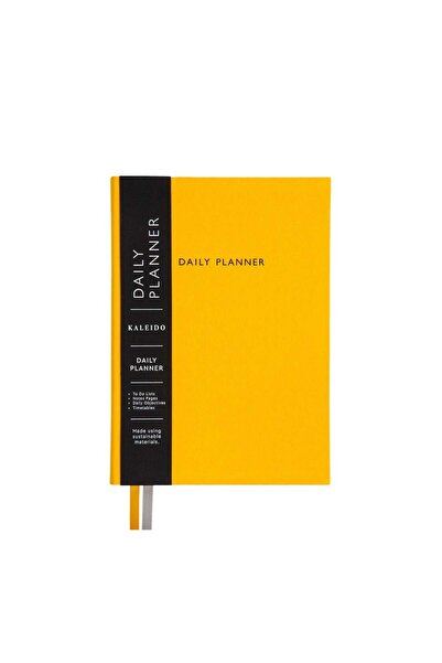 Ohh Deer Kaleido Design A5 288 Pages Fabric Cover Daily Planner Yellow Daily ...