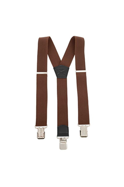 TOPGAL Bretele late și rezistente, 4 cm, Y Smooth Brown