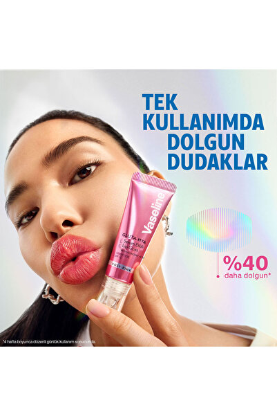 Vaseline Gluta Hya Serum Etkili Lip Gloss Rosy Pink 10 ml