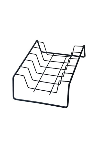 flores Metal dish rack, matte black, SM606B, 280 x 185 mm