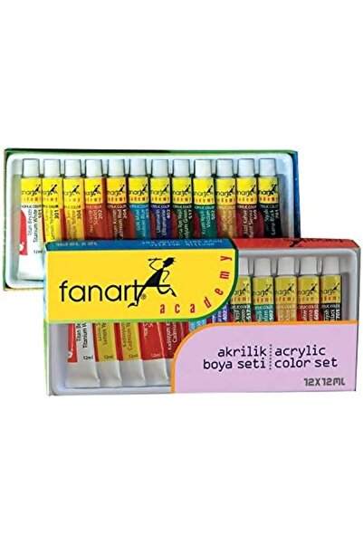 Yıldızan Fanart Academy Acrylic Paint, Set 12X12Ml 1302237