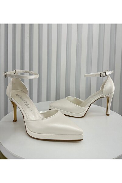 Almera's Shoes حذاء بلاتفورم ملون مقاس 9 سم