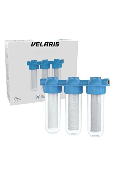 Velaris Sistem de filtrare a apei, triplu 3/4 ", 3 trepte, cu cărbune activ, ...