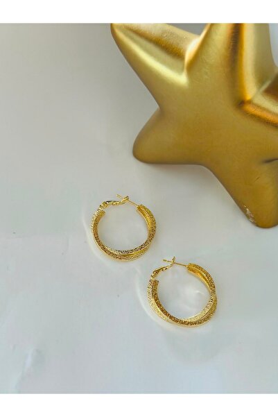 BYYEŞO Stylish Textured Hoop Earrings (Steel)