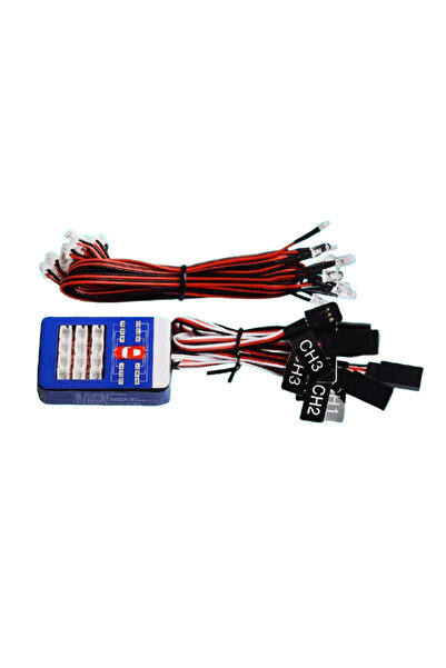 Choice 1 pcs Tamiya Remote Control Model Car 12 LED Light Group Three-Way Con...