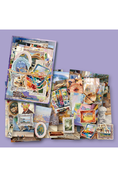 choice2 2 100 sheet Creative Scrapbook Vintage Materials Paper Combo Kit DIY ...