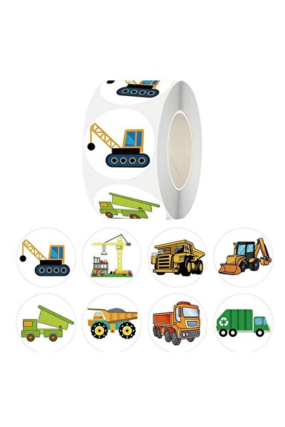 Choice1 1inch-500pcs 2 100-500pcs 1 inch Cars Reward Stickers for Kids Constr...