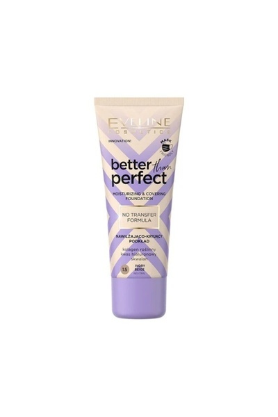 Eveline Fond de ten Better Than Perfect Moisturizing & Covering Foundation, 1...