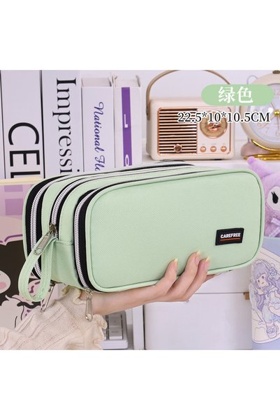 choice2 green New School Supplies Back to School Essential Pencil Case, Large...