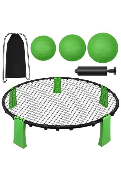 zola Joc roundnet/spikeball, plasa 90 cm, 3 mingi, pompa, geanta transport, n...