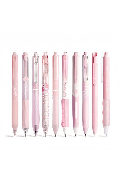 Choice 10PCS Pink 10 Count Pastel Gel Ink Pen Set,Cute Note Taking 0.5mm Fine...