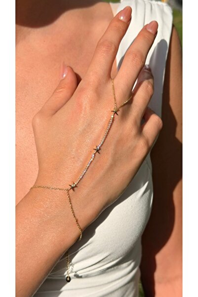 Calseria Jewelry Kadın Su Yolu Yıldız Detaylı Şahmeran